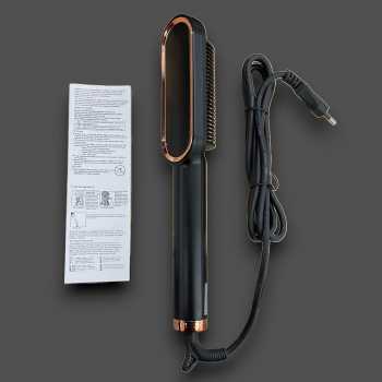 Gambar produk POURCARE Sisir Catok Pelurus Rambut Hair Straightener Brush 45W - ML-909