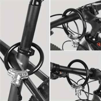 Senzen Gembok Sepeda Cable Ring Bike Lock Zinc Alloy 14cm - INU141