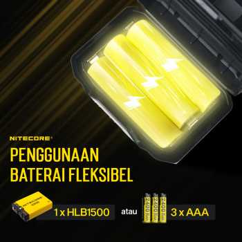 Gambar produk NITECORE Senter Kepala Headlamp LED MCT UHE 3in1 Color IP68 600 Lumens - HA23 UHE