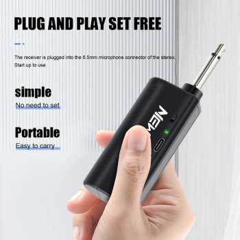 Gambar produk New Baxs Mikrofon Karaoke Wireless Cardioid Microphone 2.4G 600mAh - SU602