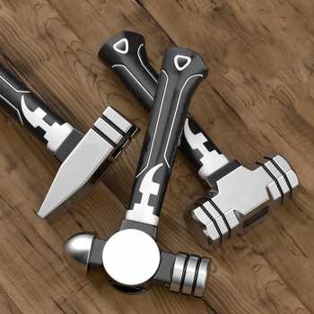 Gambar produk Arrizo Palu Batu Mini High Carbon Steel Octagonal Hammer 17.6cm - AR-176