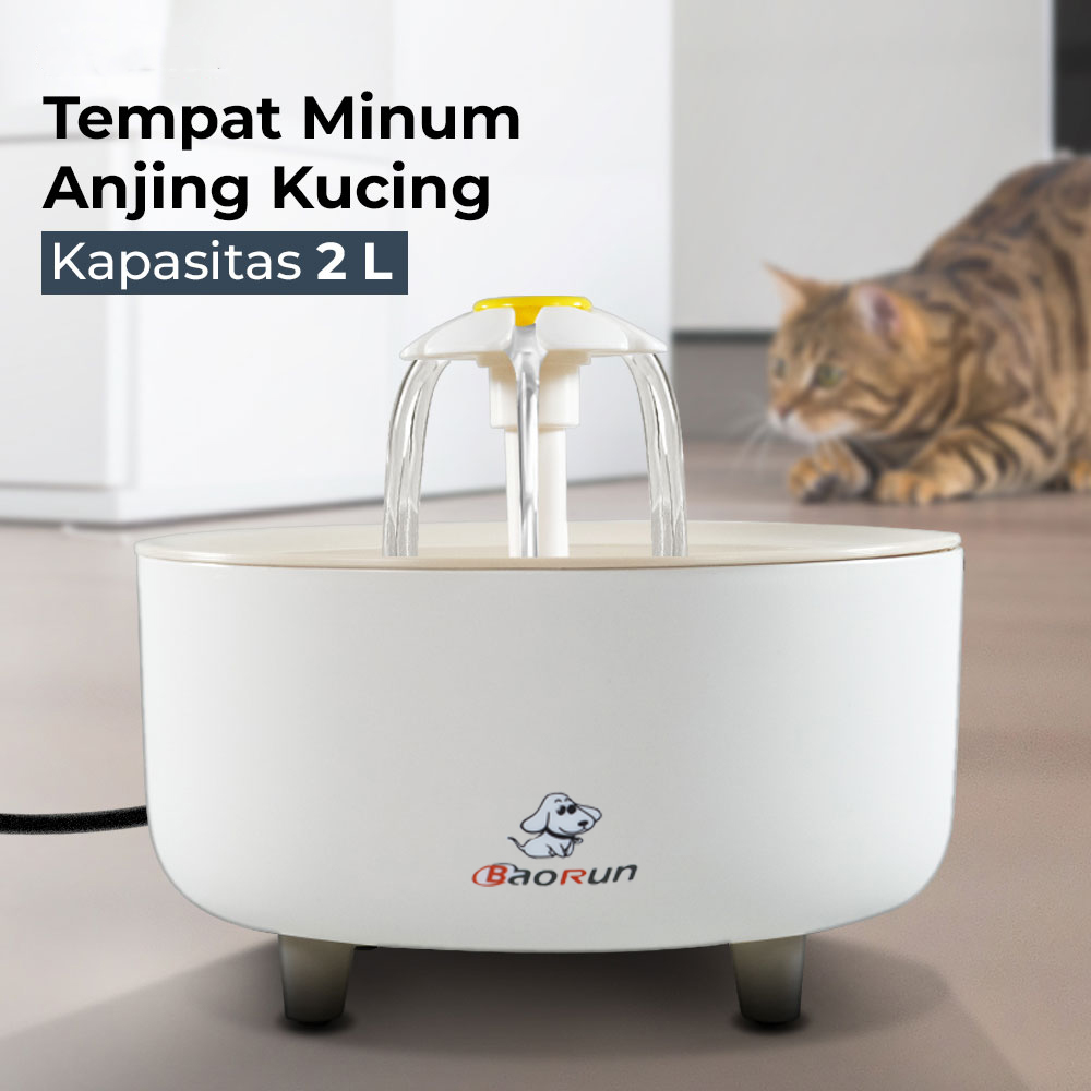 Gambar produk BaoRun FEIDASH Tempat Minum Anjing Kucing Fountain Dispenser 2L - G3370
