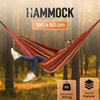 Gambar produk Hammock Tempat Tidur Gantung Double Thick Canvas - JS426