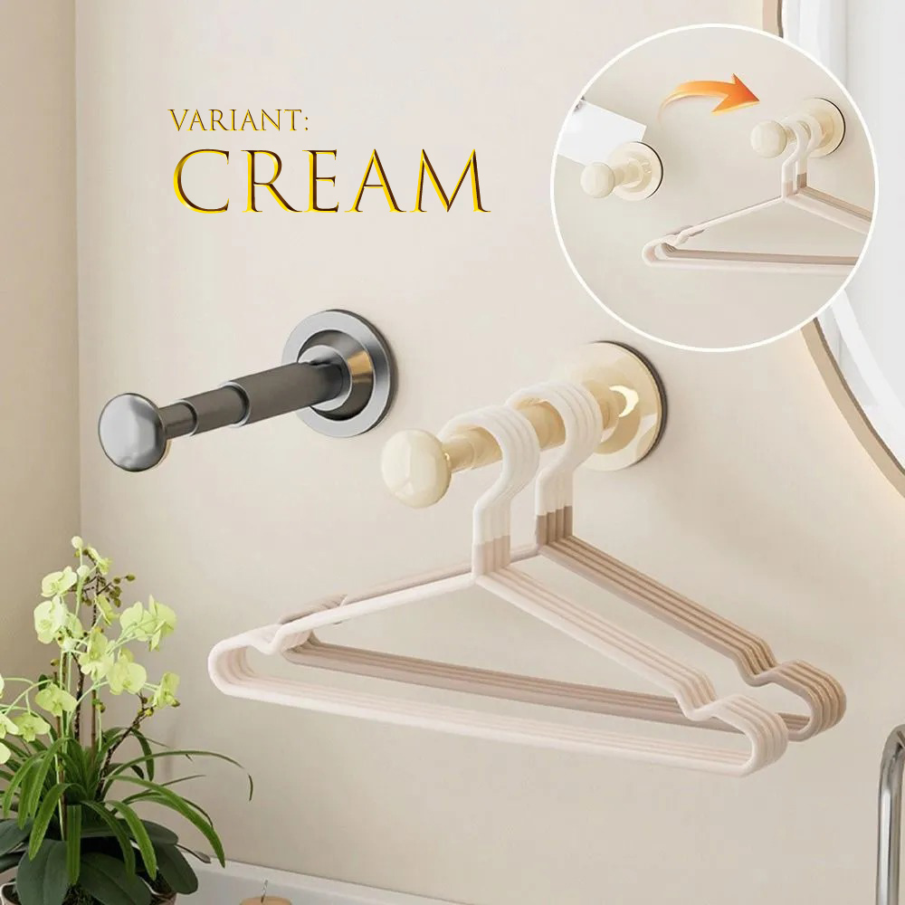 Gambar produk DKR Gantungan Hanger Retractable Suction Hanger ABS Adjustable 20cm - D-20