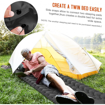 Gambar produk LISM Kasur Matras Angin Manual Sleeping Pad Waterproof Single - LS18Z