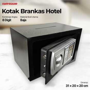 TaffGUARD Kotak Brankas Hotel Safety Box Password 8 Digit 31x20x20cm - 20E