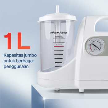 Gambar produk FOFO Alat Penyedot Dahak Elektrik Portable Sputum Suction Pump 1L - GY-XT-1