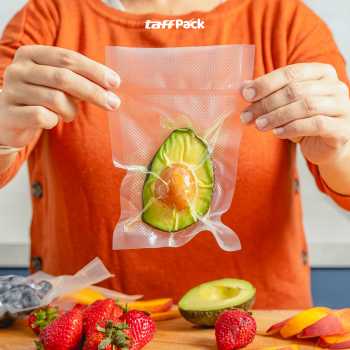 Gambar produk TaffPACK Plastik Vacuum Makanan Sealer Storage Bag 100 PCS 13x18cm - HK-08