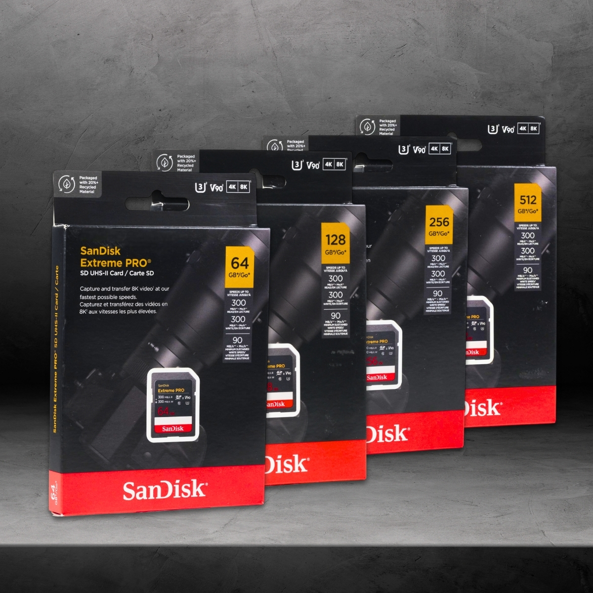 Gambar produk SanDisk Extreme Pro SDXC UHS-II Card U3 Class 10 300MB/s 128GB - SDSDXDM