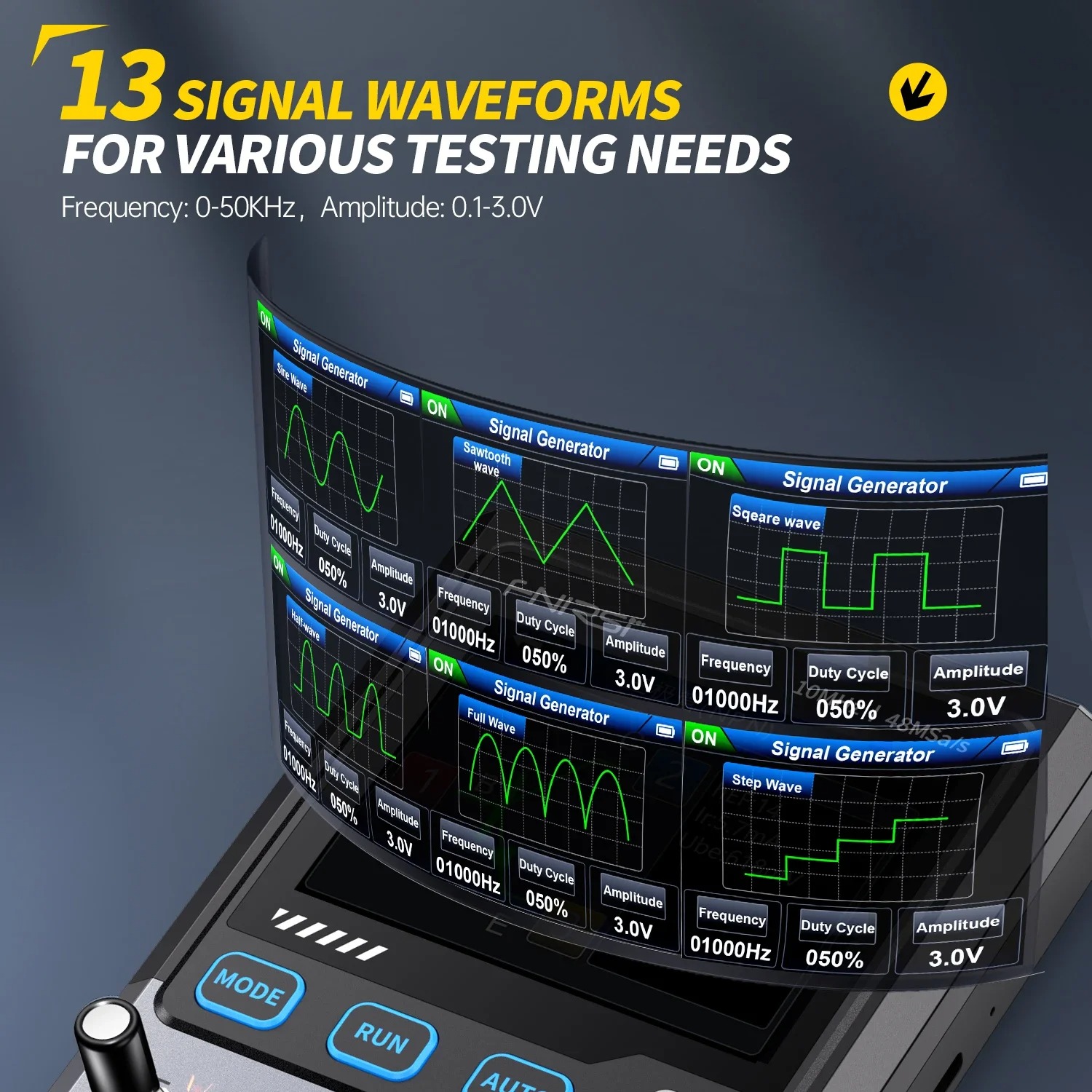 Gambar produk FNIRSI Osiloskop Digital Oscilloscope 3in1 Transistor Signal Generator - DSO-TC4