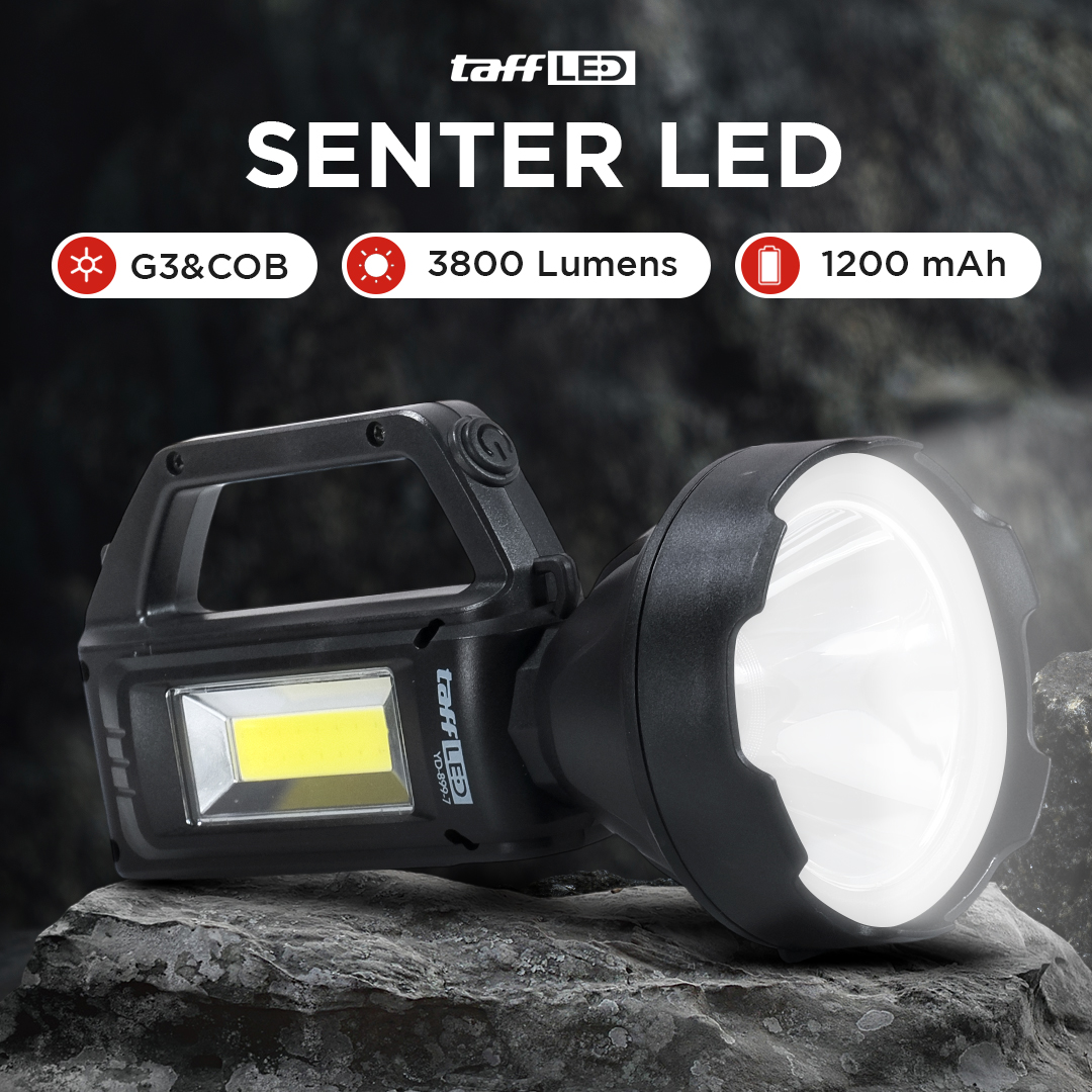 Gambar produk TaffLED Senter Portable Rechargeable LED dan COB 1200mAh - YD-899-7