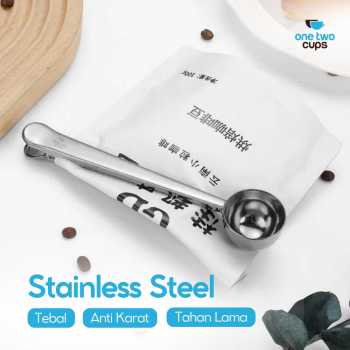 Gambar produk One Two Cups Sendok Takar Kopi Teh Measuring Spoon with Clip - G166