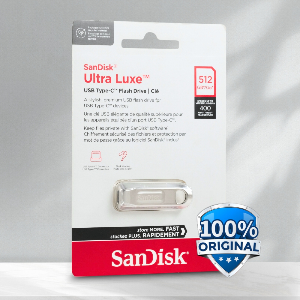 Gambar produk SanDisk Ultra Luxe Flashdisk USB Type C 3.2 Gen 1 512GB - SDCZ75