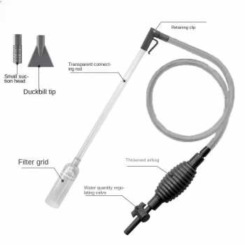 Gambar produk FISHERY Pembersih Akuarium Manual Fish Tank Water Changer 1.7M - FH17M