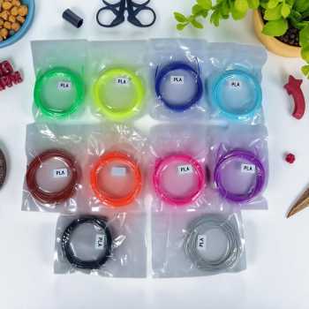 Gambar produk AVEIBEE 3D Pen Filaments PLA 10 Colors 1.75mm 5M - AV-200