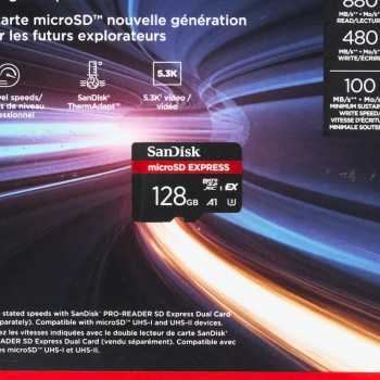 Gambar produk SanDisk microSD Express UHS-I Class 10 U3 880MB/s 128GB - SDSQXFN
