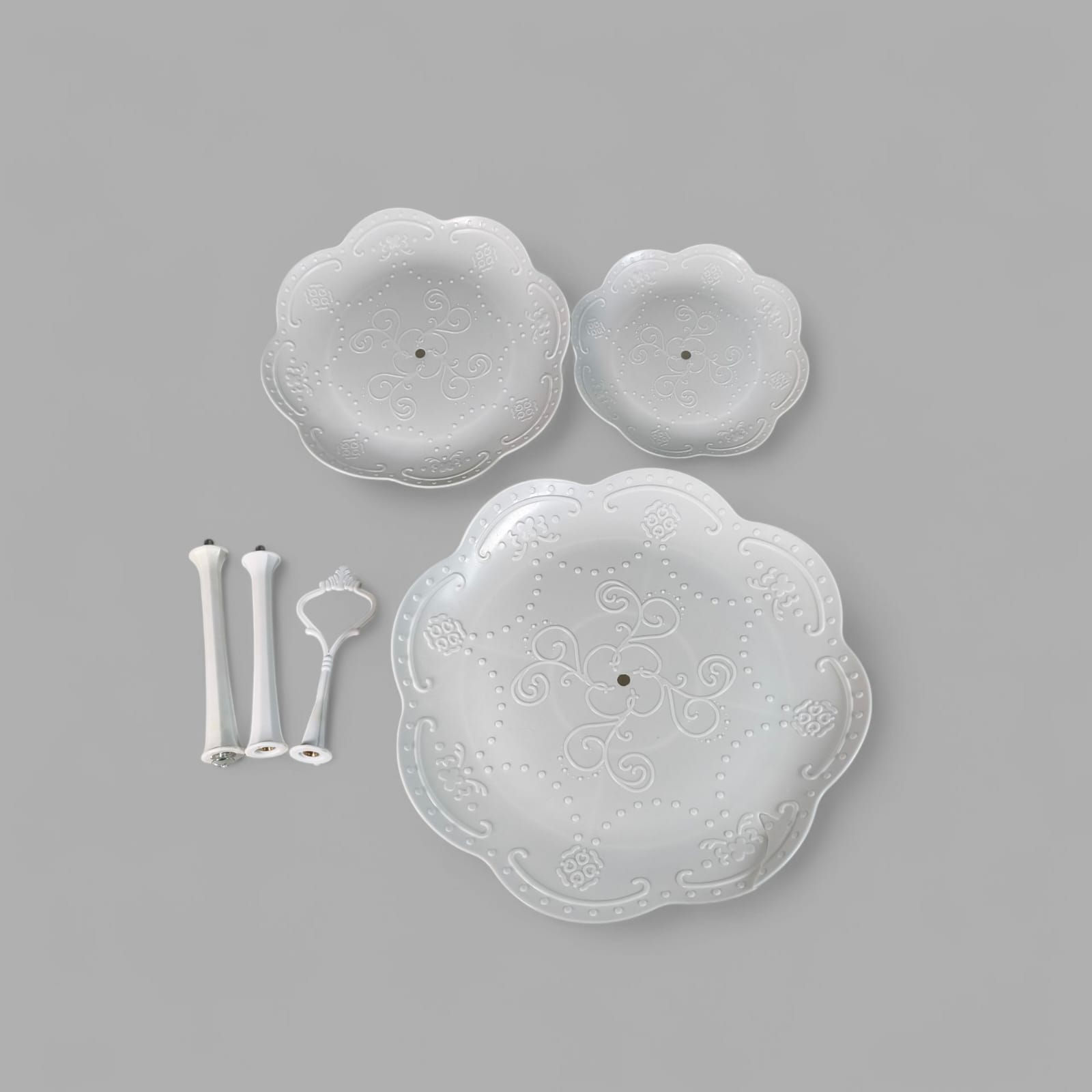 Gambar produk AXOP Rak Kue Susun 3 Tingkat Dessert Cake Rack Table Layer Round - A-13