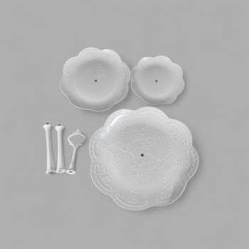 Gambar produk AXOP Rak Kue Susun 3 Tingkat Dessert Cake Rack Table Layer Round - A-13