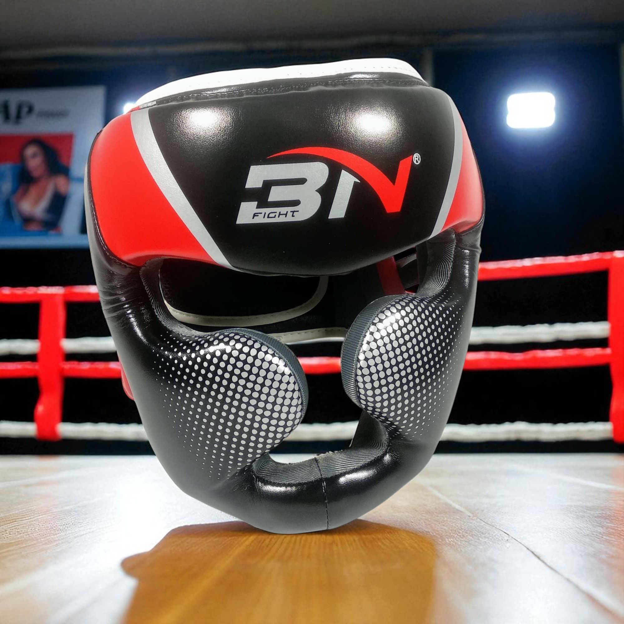 Gambar produk BNPRO Helm Tinju Muay Thai MMA Pelindung Kepala Size XL - BNHG-01