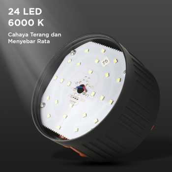 Gambar produk RDE Lampu LED Camping Tenda Solar Waterproof Cool White 4.5V 10W - HS-V65