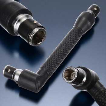 Kunci Pas Dual Head Socket Wrench 1/4 Inch 6.35mm L-Shaped - 3058