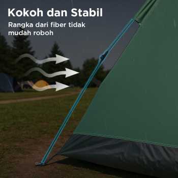 Gambar produk AstaGear Tenda Camping Lipat Otomatis 3-4 Orang Single Layer - SH-014