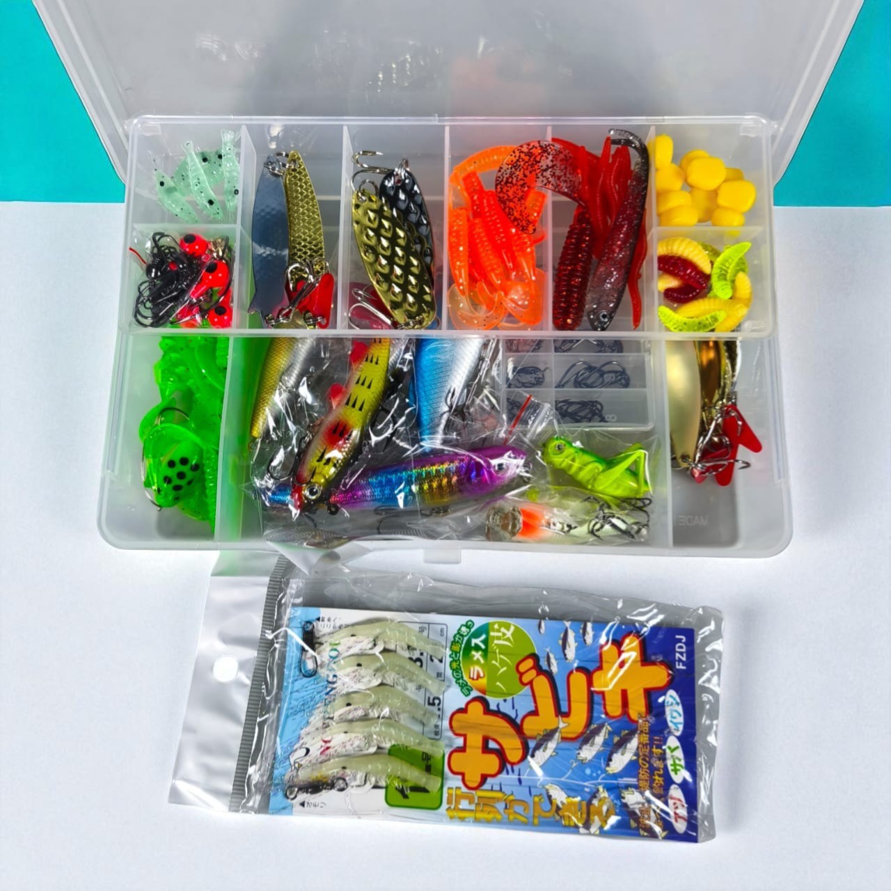 Gambar produk TaffSPORT Umpan Pancing Ikan Set Fishing Bait Kit 178 PCS - BMKT-02