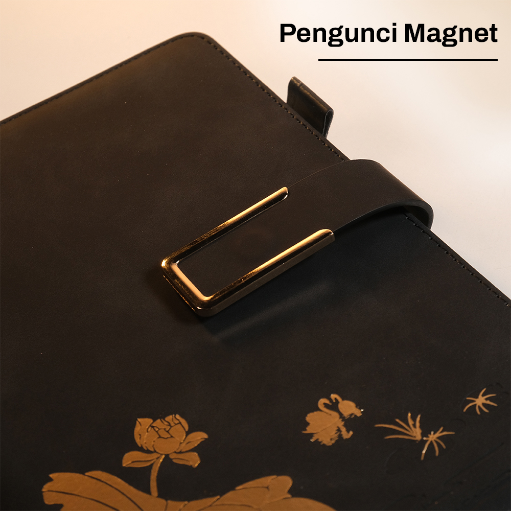 Gambar produk Toddi Set Buku Jurnal Leather Notebook Diary 80GSM 200 Halaman - JG663