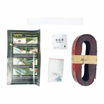 Gambar produk SAMURAI Stiker Carbon Fiber Anti Collision Strip Bumper Mobil 2.5M - TY354