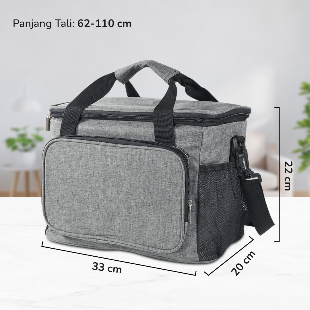 Gambar produk WILLSTAR Tas Piknik Hot and Cold Insulated Lunch Bag Leakproof 15L - WS23