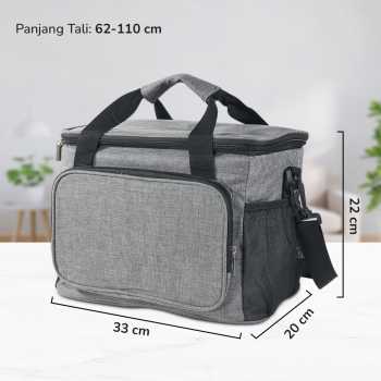 Gambar produk WILLSTAR Tas Piknik Hot and Cold Insulated Lunch Bag Leakproof 15L - WS23