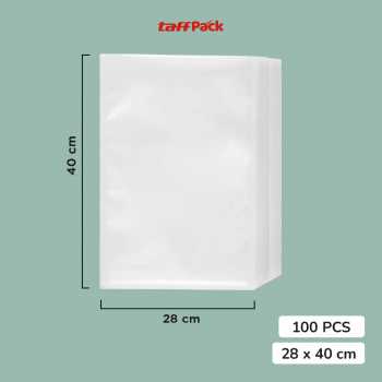 Gambar produk TaffPACK Plastik Vacuum Makanan Sealer Storage Bag 100 PCS 28x40cm - HK-08