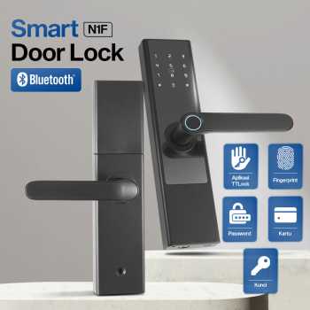 BILIXO Smart Door Lock TTLock App Fingerprint Password Card - N1F