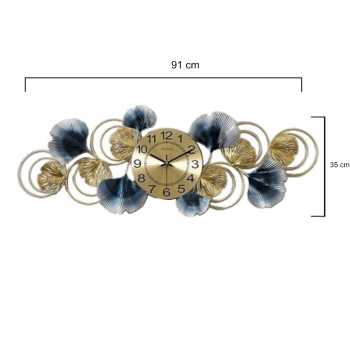 Gambar produk TaffHOME Jam Dinding Dekorasi Quartz Decoration Luxury European Style Horizontal - 2077-9135