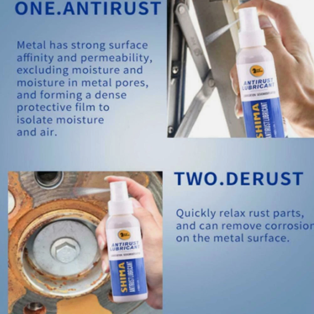 Gambar produk Shima Cairan Pelumas Anti Karat Quick Cleaning Rust Lubricant 120ml - SM100