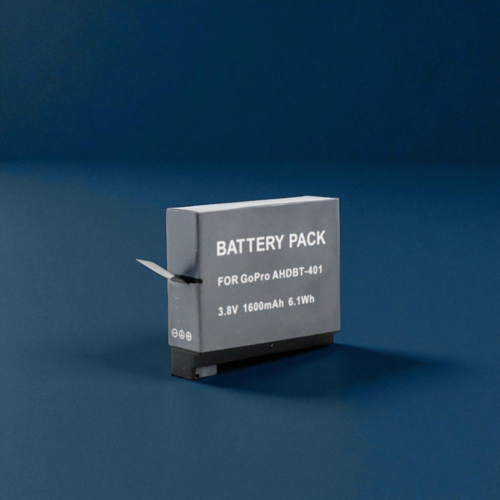Gambar produk Rechargeable Battery GoPro Hero 4 3.8V 1600mAh - AHDBT-401 (Replika 1:1)