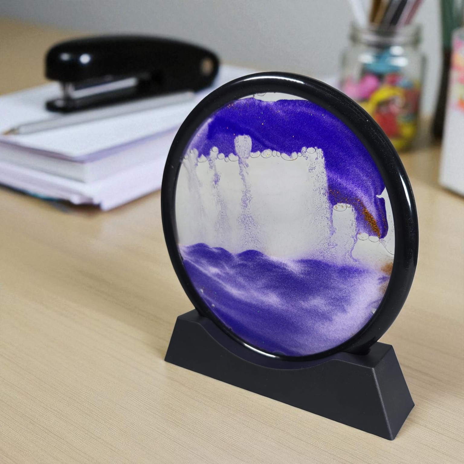 Gambar produk Sandbilder Pajangan Meja Dekorasi Pasir Hisap Gurun Quicksand 17.5cm - SA-3D