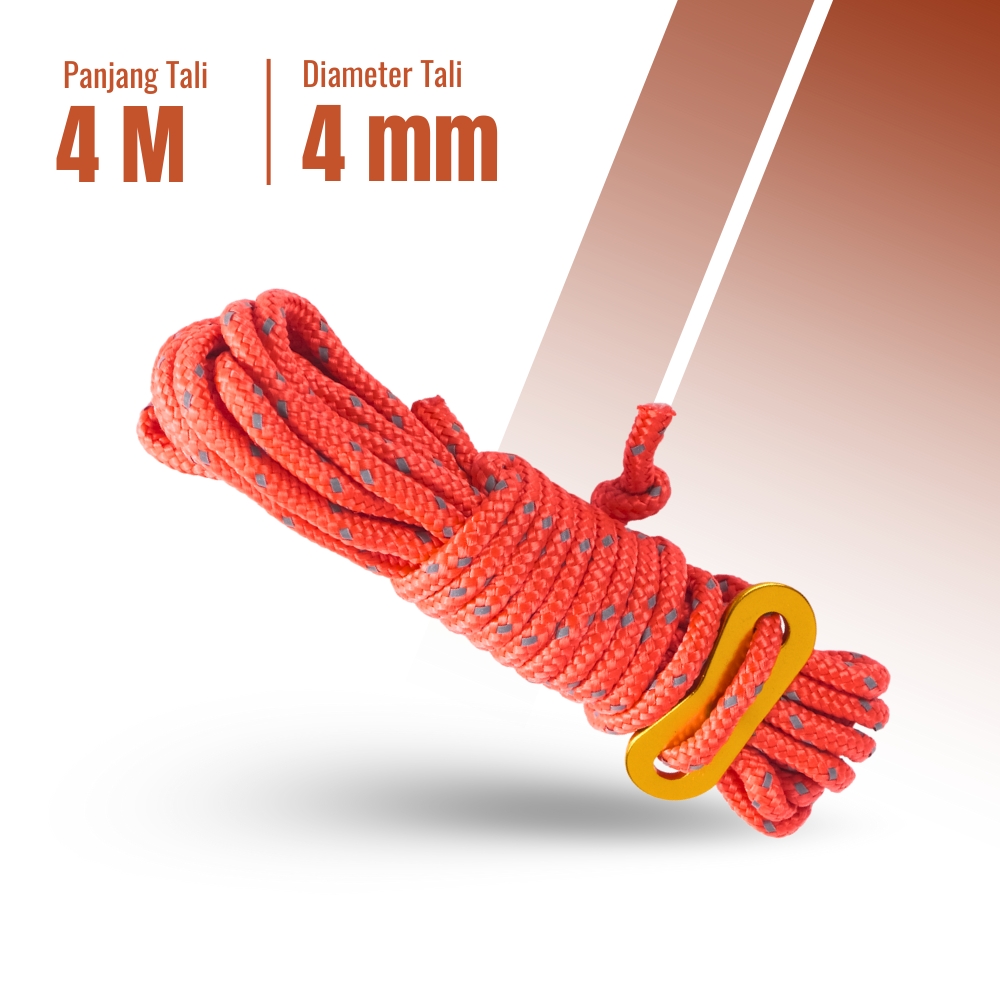 Gambar produk RayMING Tali Paracord Tali Tenda Rope 4M 4 Roll - RY1A