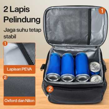 Gambar produk WILLSTAR Tas Piknik Hot and Cold Insulated Lunch Bag Leakproof 10L - WS25