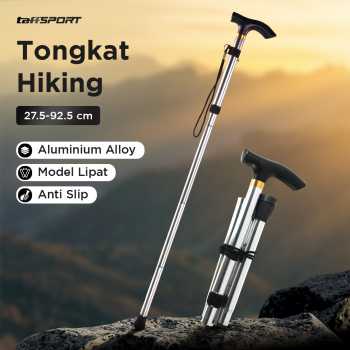 TaffSPORT Tongkat Hiking Lipat Trekking Pole Aluminium Alloy 92.5cm - Z4