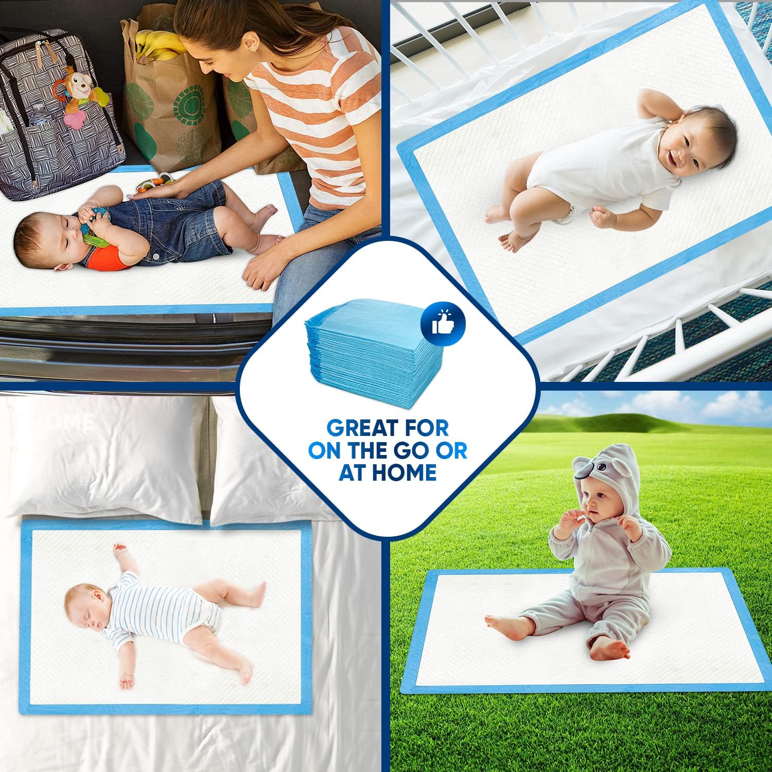 Gambar produk Papipokpok Perlak Bayi Disposable Absorbent Pad Diaper 40 PCS - INU139