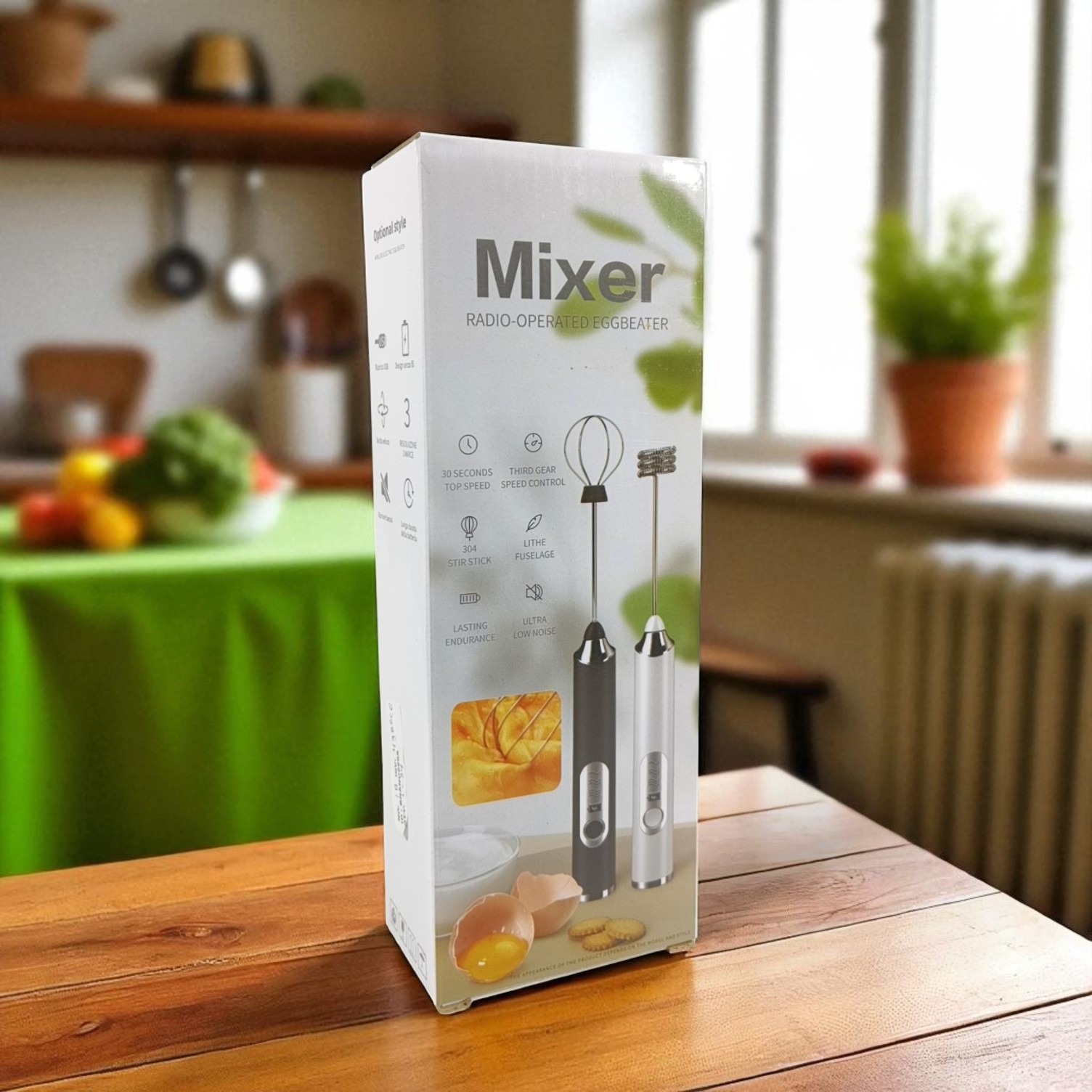 Gambar produk TaffHOME Hand Mixer Mini 2in1 Pengocok Telur Milk Frother USB Charge - HMW1