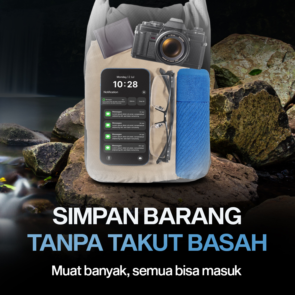 Gambar produk SUBITO Tas Outdoor Waterproof Storage Bag Drybag 5L - JP727