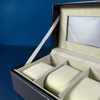 Gambar produk Rhodey Kotak Penyimpanan Jam Tangan Storage Organizer Watch Box 6 Slot - LS-006