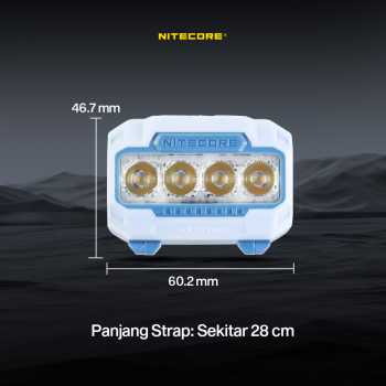 Gambar produk NITECORE Senter Kepala Headlamp LED MCT UHE 3in1 Color IP68 600 Lumens - HA23 UHE