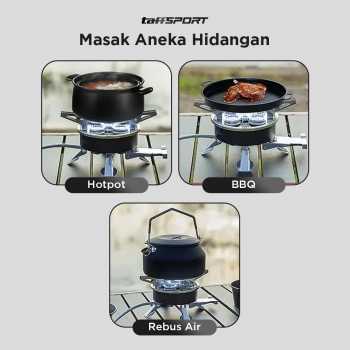 Gambar produk TaffSPORT Kompor Gas Portable Lipat 5 Burner Ultralight Camping Stove - WS542