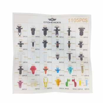 Gambar produk OTOHEROES Kancing Klip Mobil Baut Rivet Trim Retainer Clip 1105 PCS - YH11