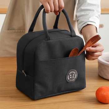 Gambar produk BRIVILAS Tas Bekal Makan Portable Insulation Hot and Cold Lunch Bag - EI23