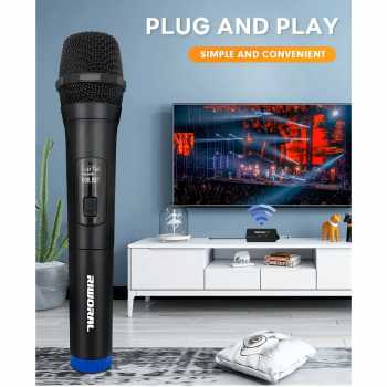 RIWORAL Mikrofon Karaoke Wireless Cardioid Microphone 2.4G 800mAh - RI-28