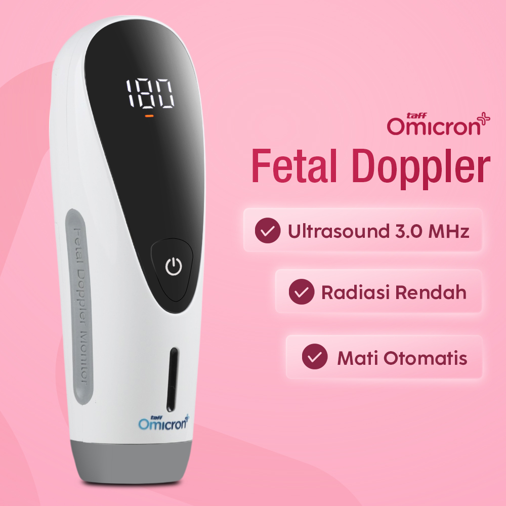 Gambar produk TaffOmicron Alat Deteksi Jantung Janin Fetal Doppler Heartrate Monitor - FH-A01